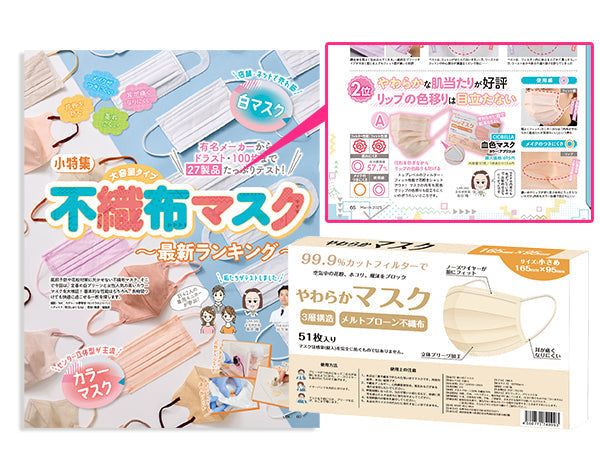 LDK3月号「不織布マスク最新ランキング」にてA評価を受賞！