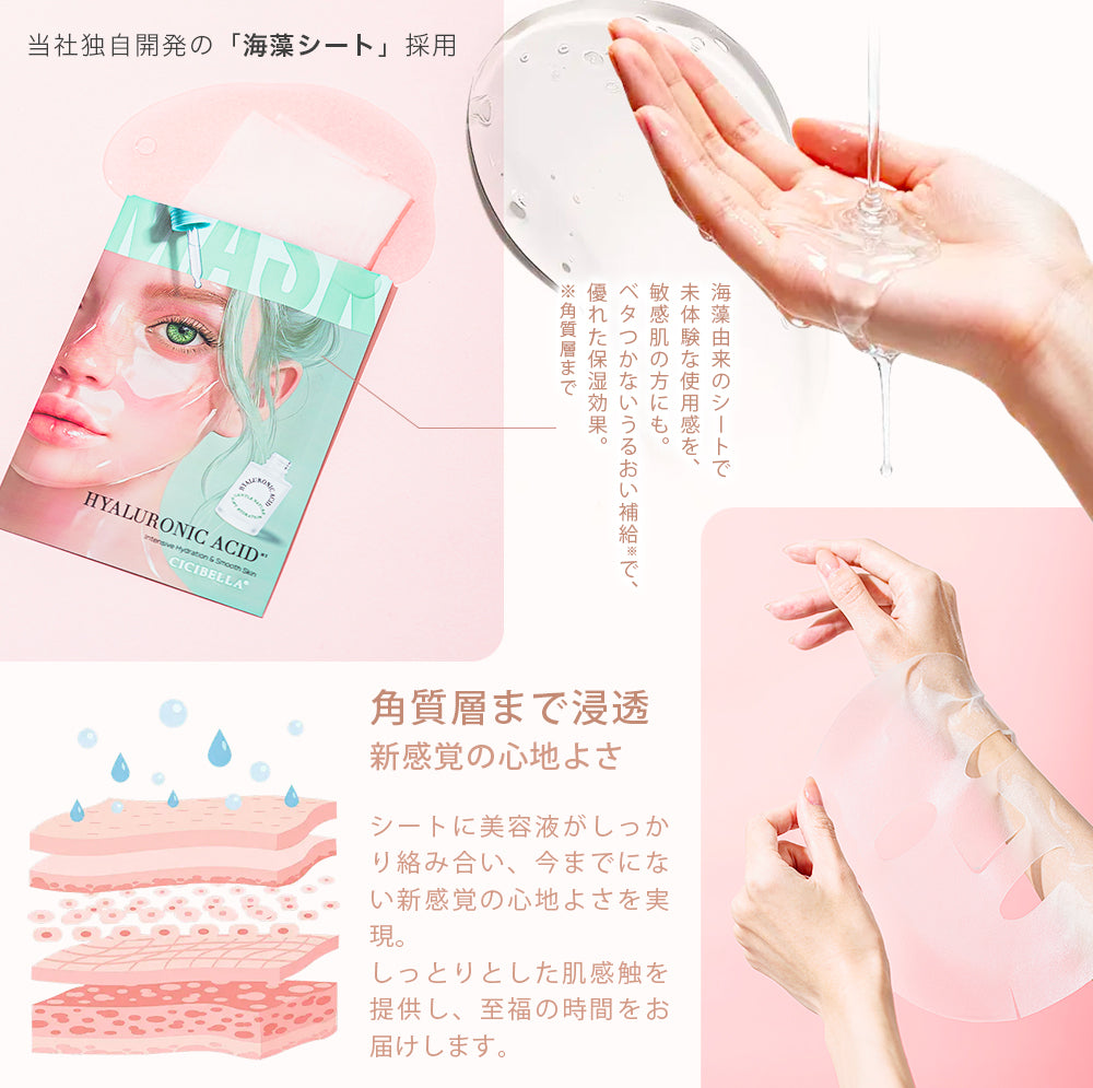 CICIBELLA 個包装シートマスク 7枚 PDRN