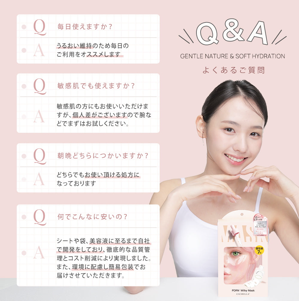 CICIBELLA 個包装シートマスク 7枚 PDRN