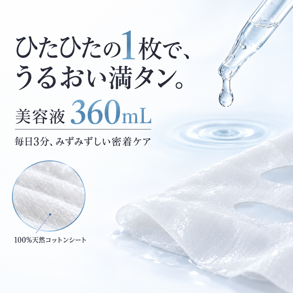 高濃度 ヒアルロン酸 シートマスク 大容量30枚 HY Sheet Mask (30 Sheets)
