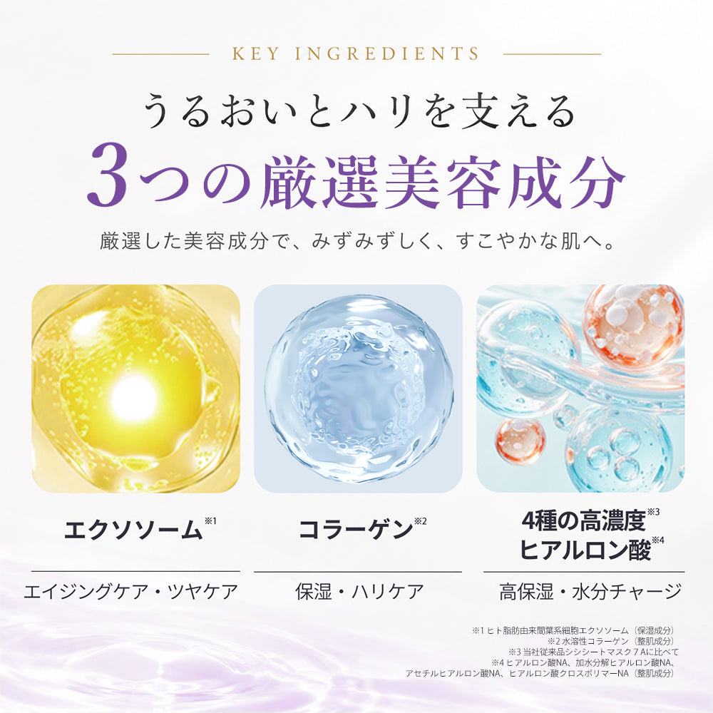 エクソソーム ミルキーシートマスク 個包装7枚 Milky Sheet Mask (EX)Individually packed, 7 sheets per box