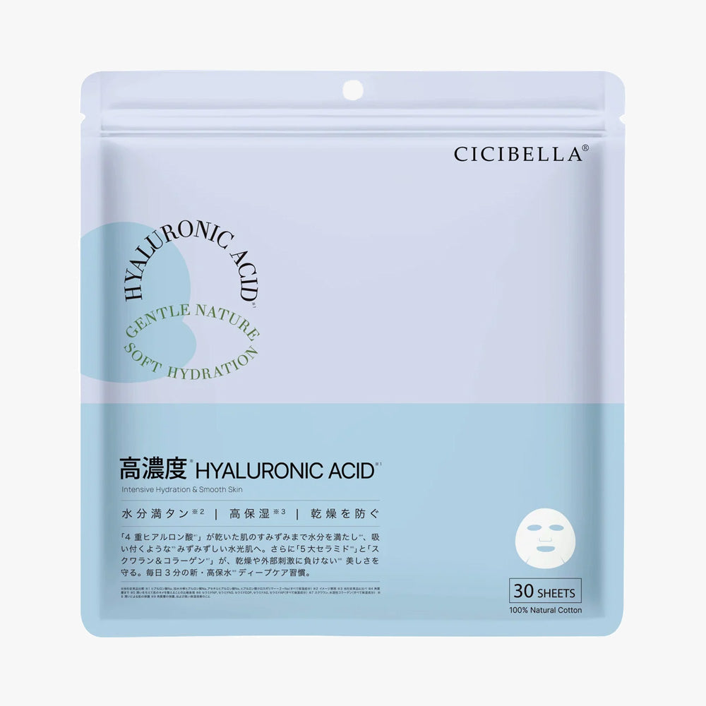 高濃度 ヒアルロン酸 シートマスク 大容量30枚 HY Sheet Mask (30 Sheets)