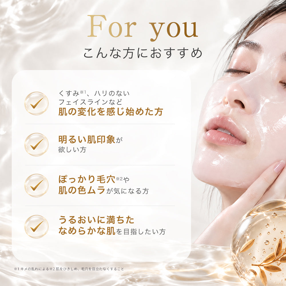 高濃度お米のセラミド＆生コラーゲン シートマスク 個包装7枚 RC MASK 7 <SHEET MASK>