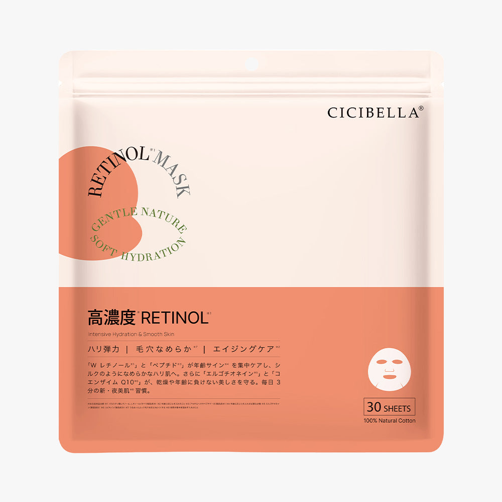 高濃度 RETINOL シートマスク 大容量30枚 RT Sheet Mask (30 Sheets)